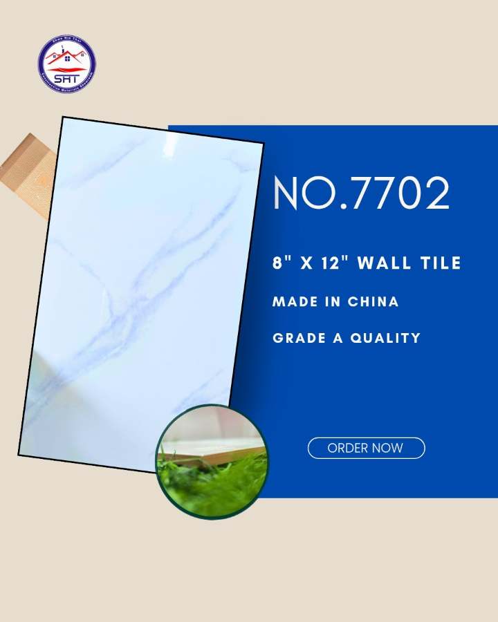 8" x 12" နံရံကပ်ကြွေပြားအသစ်