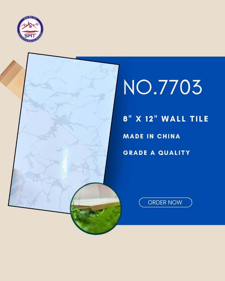 8" x 12" နံရံကပ်ကြွေပြားအသစ်